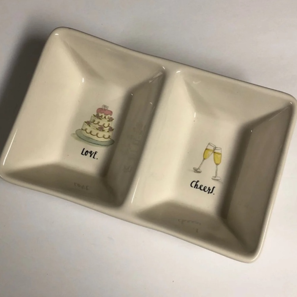 Brand new Rae Dun “love” & “cheers” Tray.